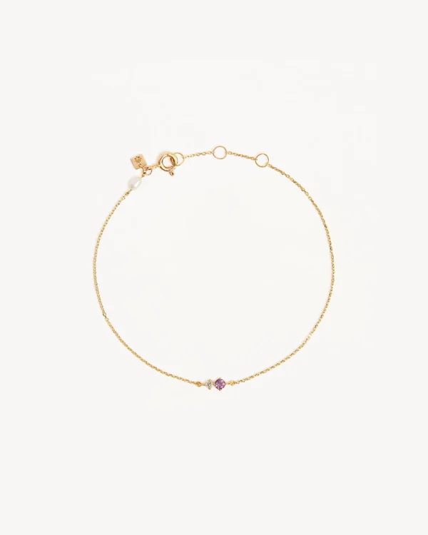 Birthstone Diamond Bracelet