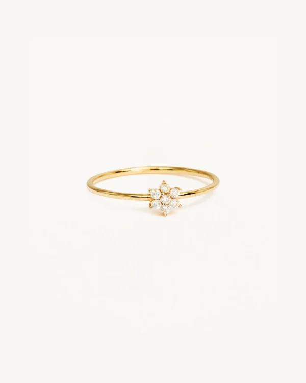 Crystal Lotus Flower Ring