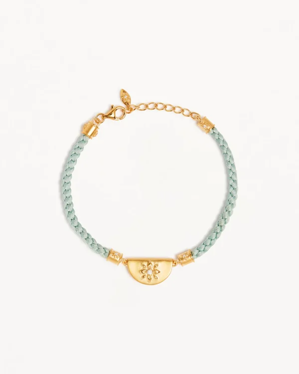 Lotus Blue Cord Bracelet